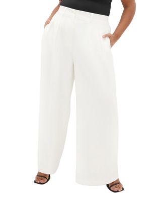 CITY CHIC Женские широкие брюки Abbie Plus Size с полной подкладкой