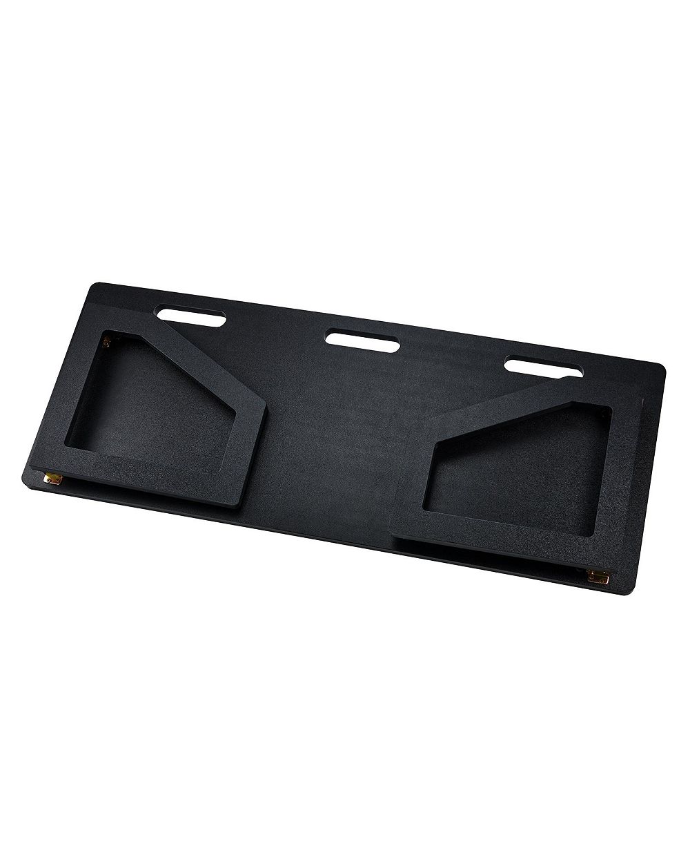 HONGGE Foldable Soccer Rebounder Board 45 x 18 in Dual-Angle HDPE Kickback Wall for Passing and Shooting Practice