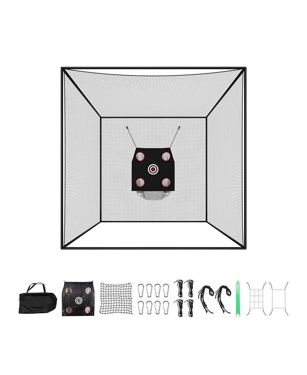 Тренировочная клетка для гольфа HONGGE 10 x 10 x 10 feet с сеткой из полиэстера