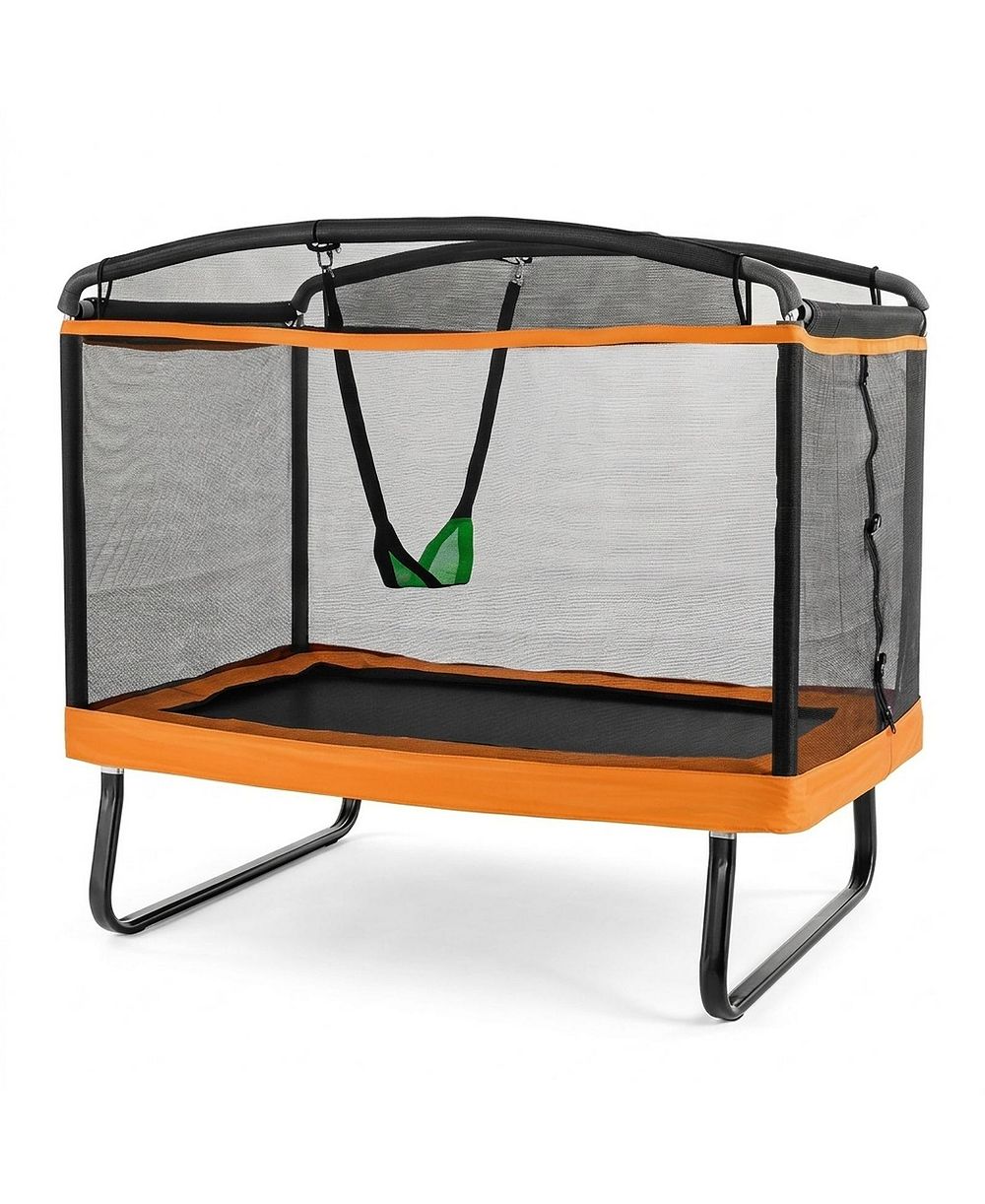 HONGGE Детский Трамплин 6 Feet с removable Swing и Safety Enclosure Net, 220 lb Capacity, Ages 3+