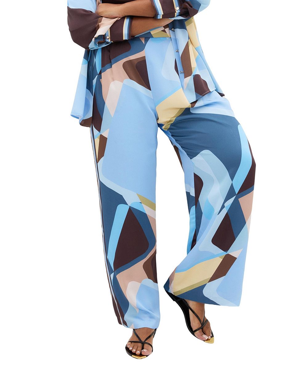 CITY CHIC Plus Size Amaya Abstract Print Wide Leg Pant
