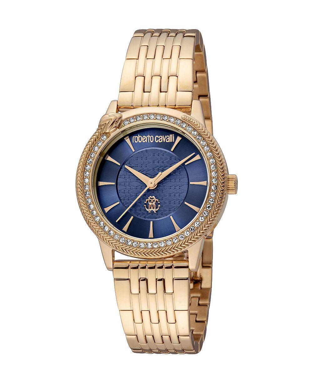 Женские часы Roberto Cavalli Glam Quartz IP Stainless Steel Bracelet