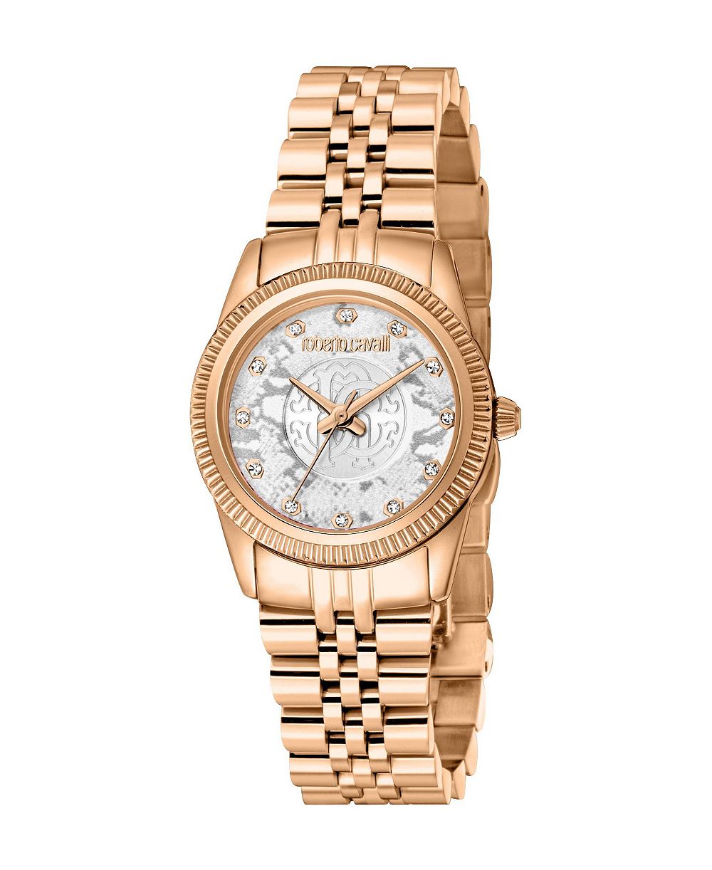 Roberto Cavalli Женские наручные часы Mini Quartz IP Stainless Steel Bracelet