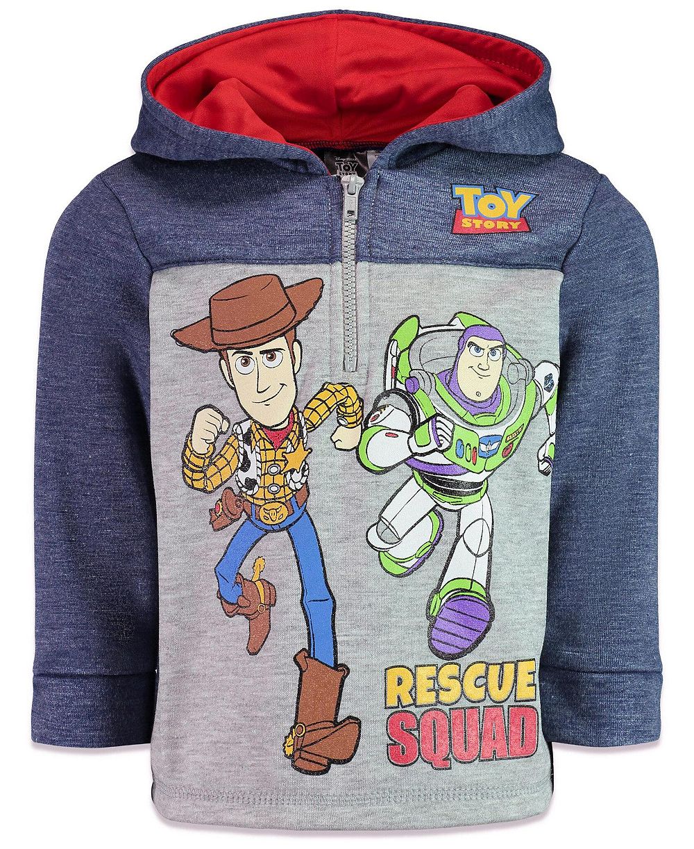 Детское флисовое худи Toy Story Toddler Boys 2T -5T с молнией на четверть