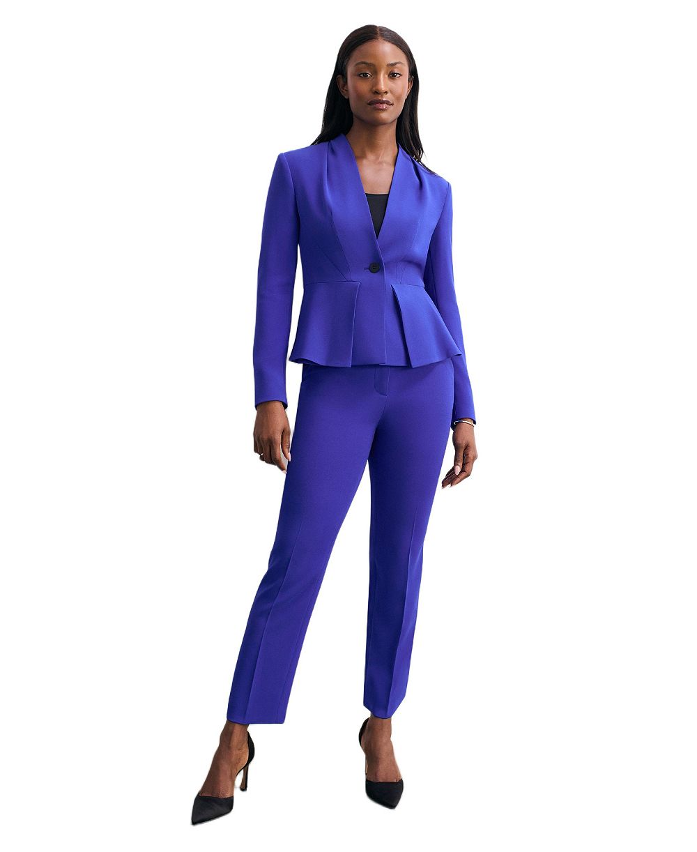 Женский блейзер The Fold Clifton Fitted Peplum Crepe