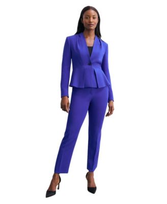 Женский блейзер The Fold Clifton Fitted Peplum Crepe
