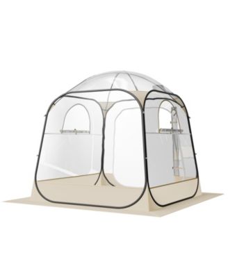SUGIFT Спортивная палатка Pop-Up 72x72 дюйма, прозрачный купол, водонепроницаемый уличный шатер для 2-4 человек