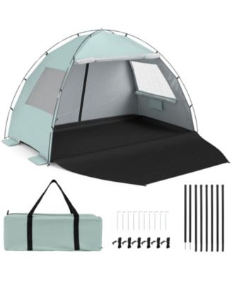 Costway Палатка для пляжа с навесом, Pop-Up, на 5-6 человек, UPF50+