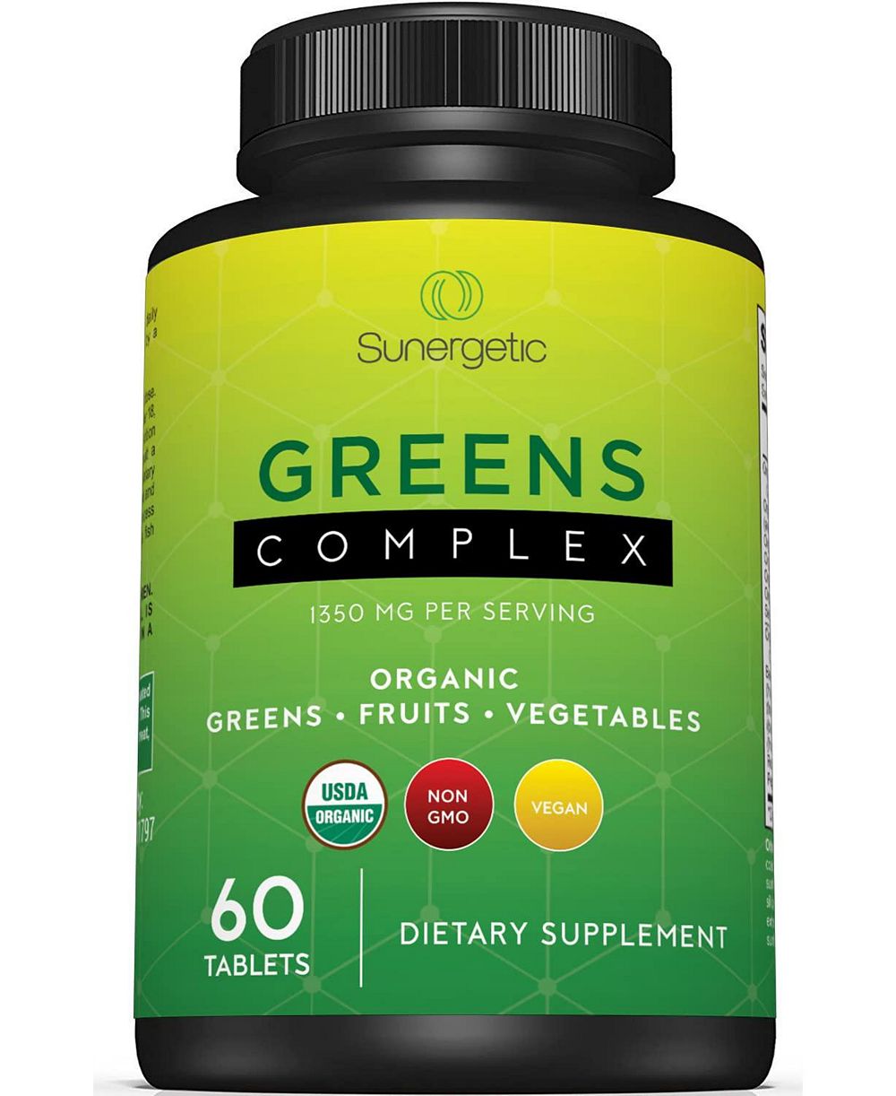 Superfood таблетки Sunergetic с фруктами, овощами и травами, 60 шт