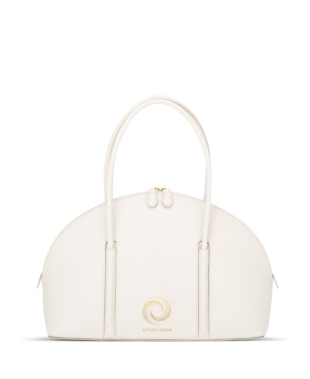 Aranyani Kiko Monogram Debossed Top-Handle Bag