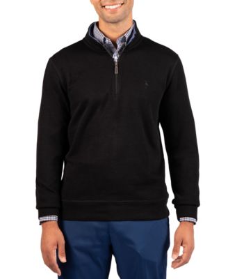 Tailorbyrd Men's French Rib Quarter Zip Sweater
