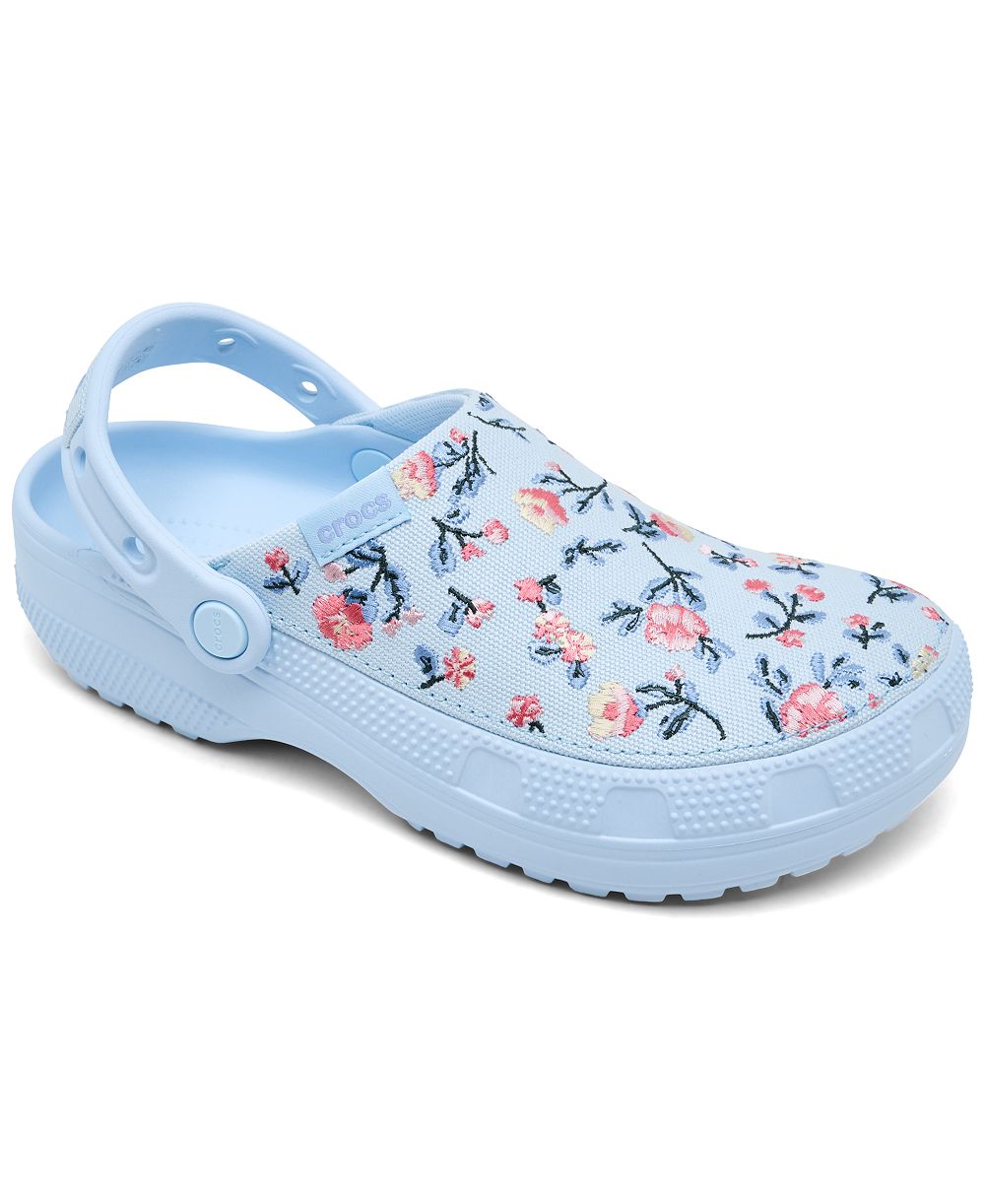 Crocs Женские цветочные сабо Classic Crafted