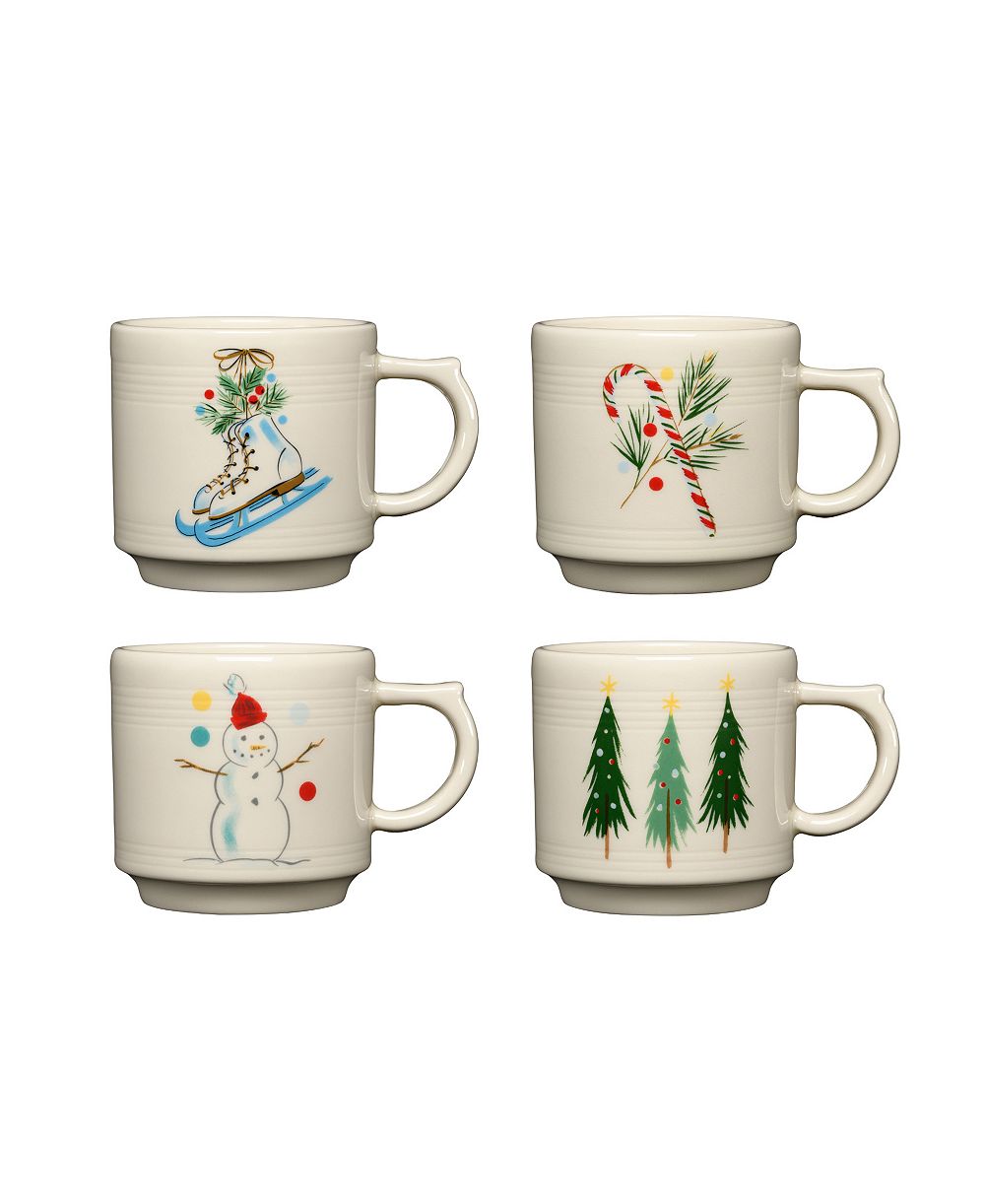 Набор из 4stackable кружек Fiesta Jolly Christmas