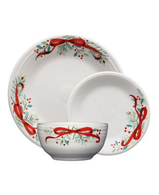 Fiesta Holly Berry рождественская гирлянда 3-компонентная сервировка места