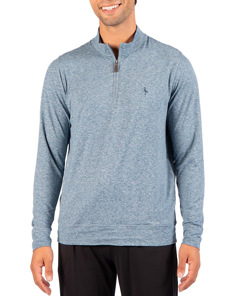 TailorByrd Мужской джемпер Quarter Zip Brushed Melange
