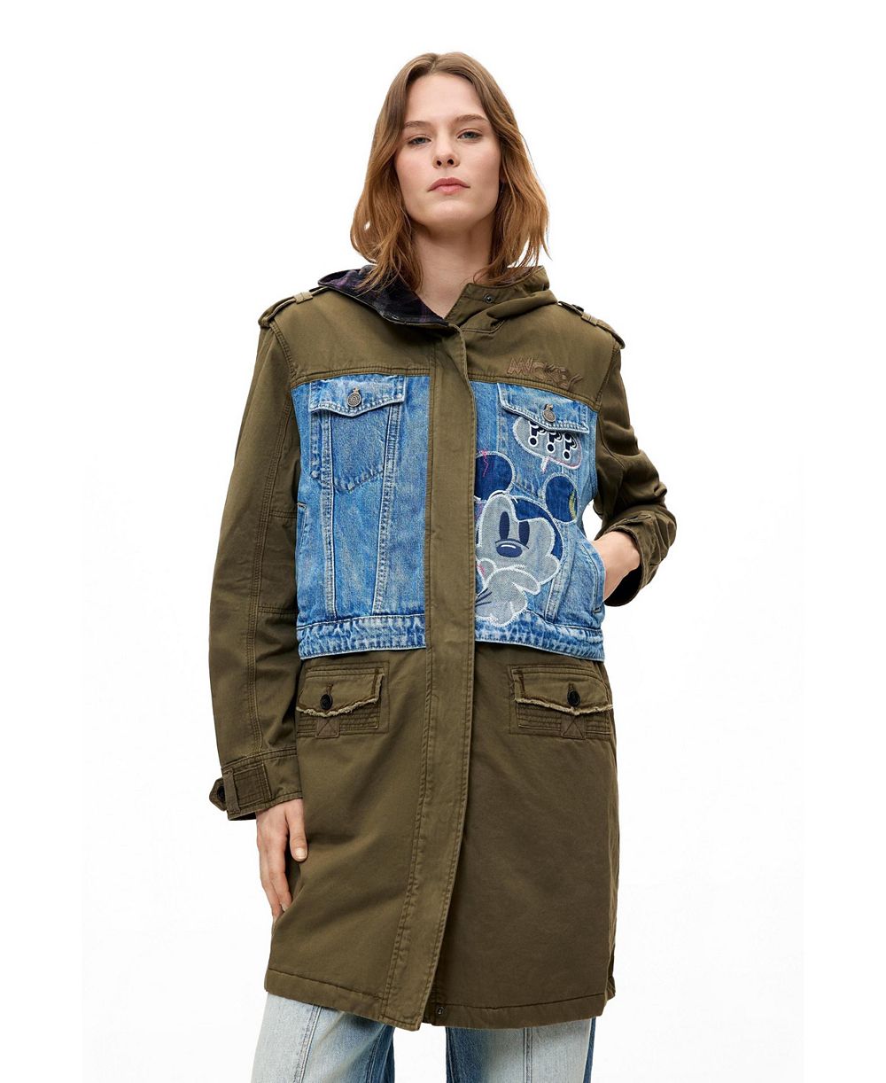 Desigual Women's Mickey Cotton Parka Coat