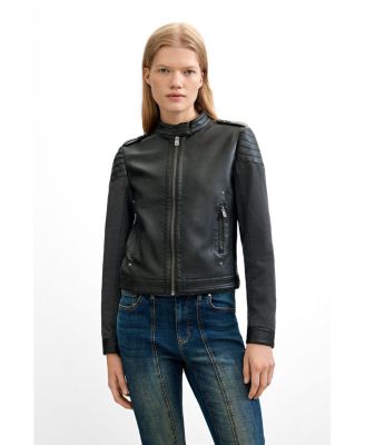Desigual Women's Jacket Leather Effect