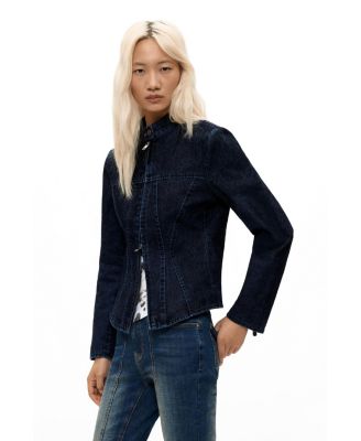 Desigual Women's Long-Sleeve Denim Zip-Up Jacket