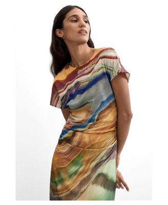 Женское миди-платье Desigual Short-Sleeve Print