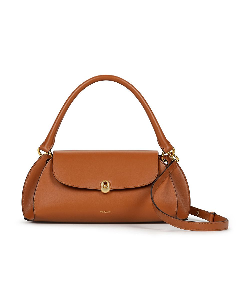 NOIRGAZE Scallop Calf Leather Bag