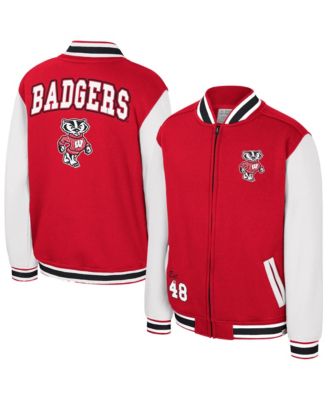 Colosseum красный бомбер-куртка Wisconsin Badgers Grand Tour для детей