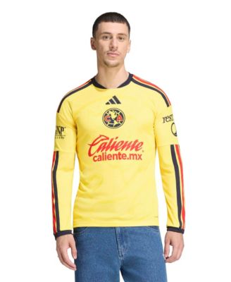 Men's adidas Black Club America 2026/27 Home Replica Long Sleeve Jersey