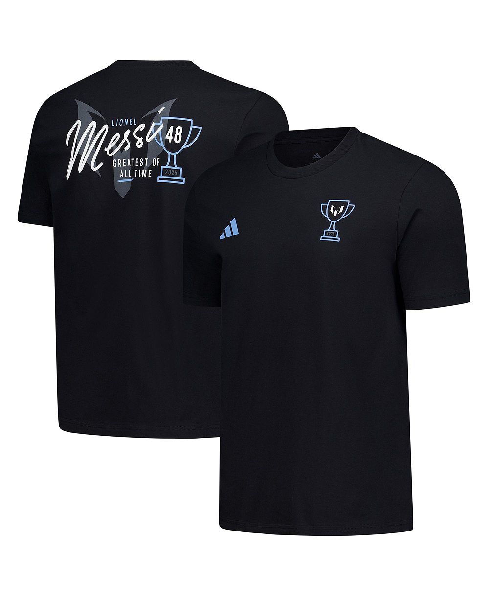 Men's Black Inter Miami CF 2025 Messi Championship T-Shirt