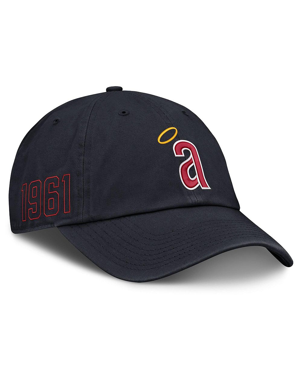 Мужская кепка Nike Navy California Angels Cooperstown Club регулируемая