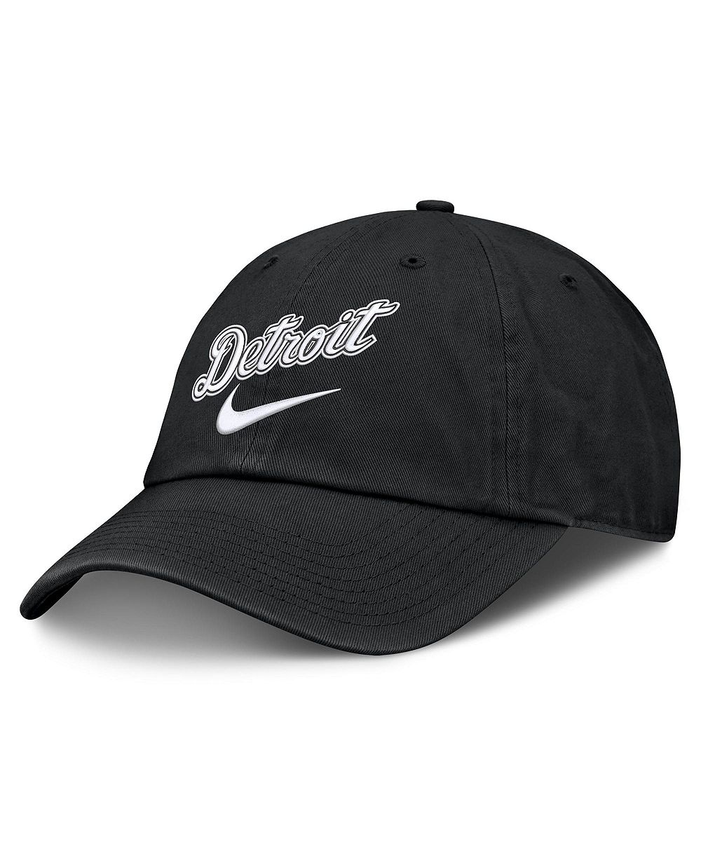 Мужская черная регулируемая кепка Nike Detroit Tigers Primetime Club