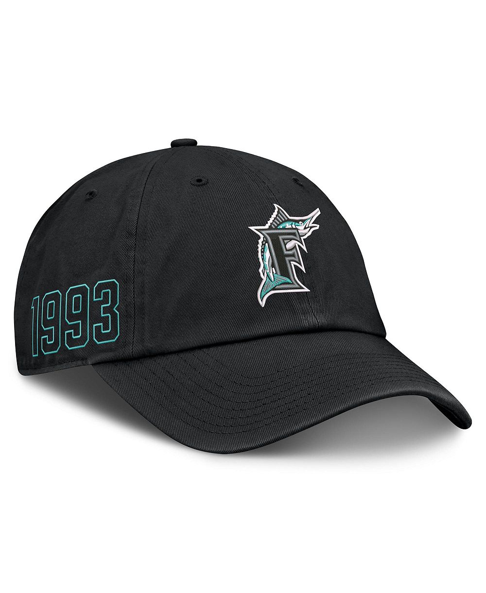 Men's Nike Black Florida Marlins Cooperstown Club Adjustable Hat
