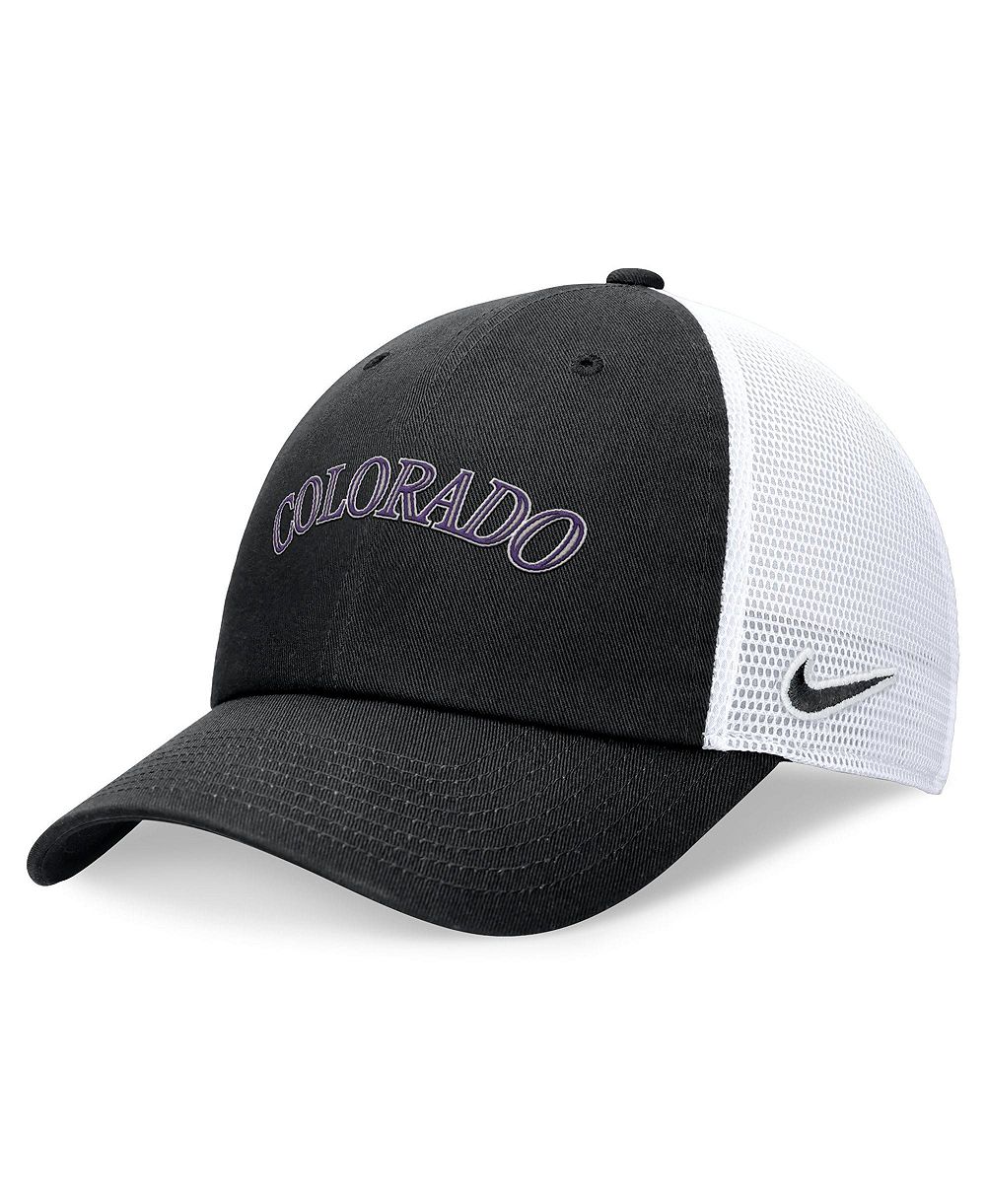 Мужская кепка Nike Colorado Rockies Wordmark Adjustable Trucker Black