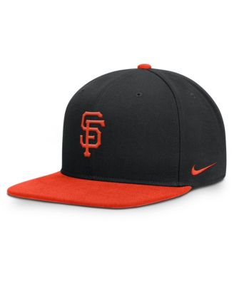 Nike Мужская черная/оранжевая кепка San Francisco Giants Primetime Pro Dri-FIT snapback
