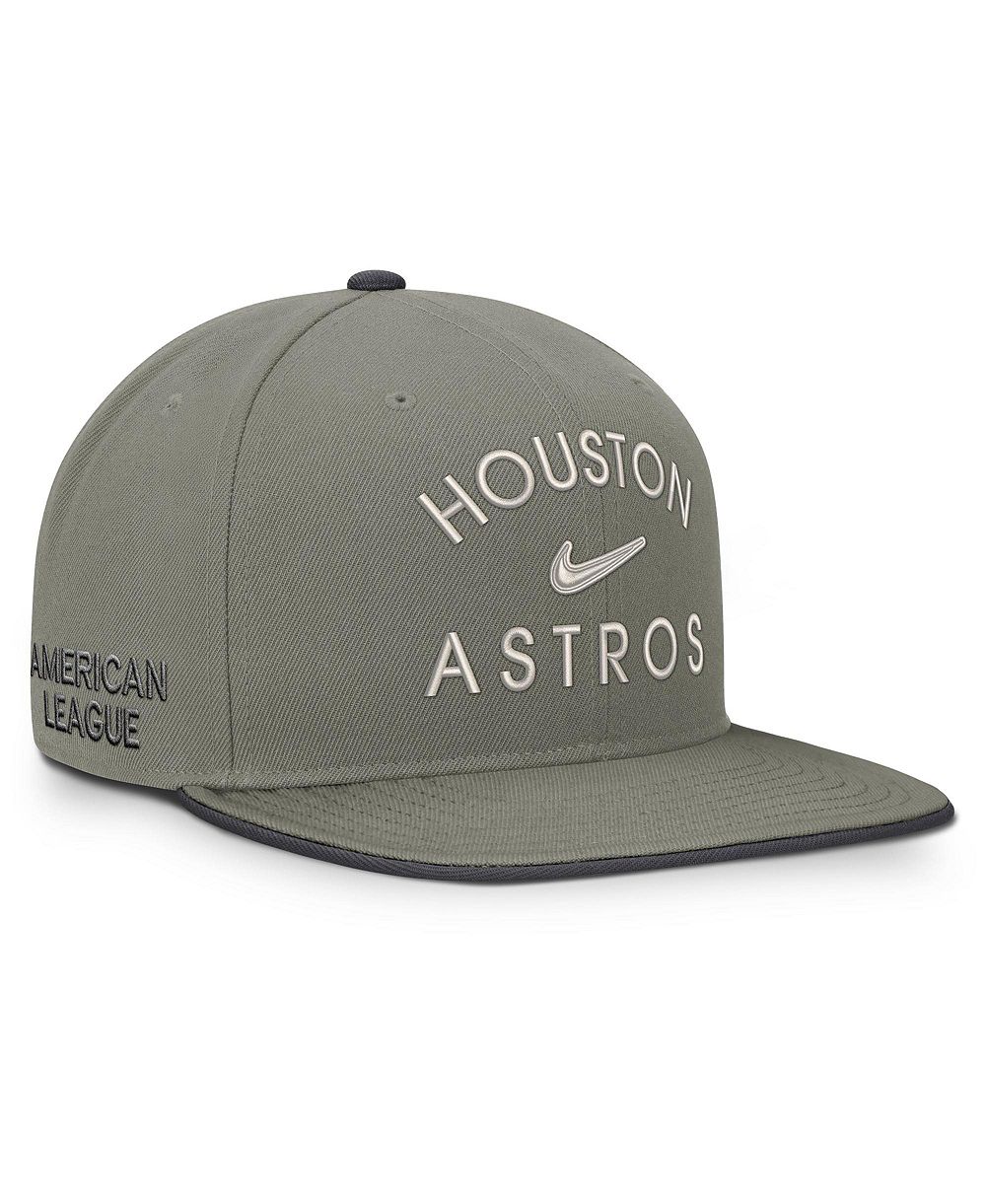 Мужская кепка Nike Olive Houston Astros Pro Dri-FIT snapback