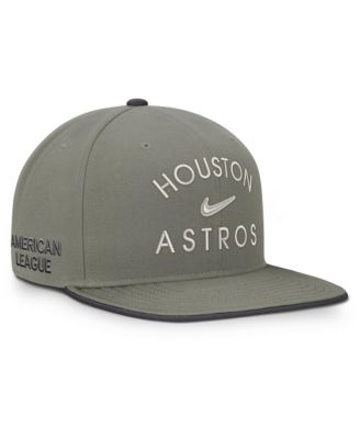 Мужская кепка Nike Olive Houston Astros Pro Dri-FIT snapback
