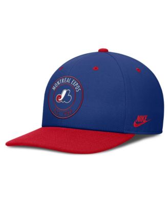 Мужская кепка Nike Blue/Red Montreal Expos Cooperstown Collection Pro Dri-FIT snapback