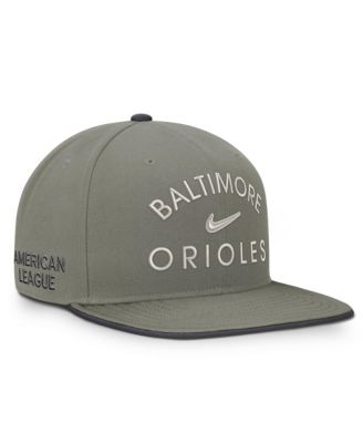 Men's Nike Olive Baltimore Orioles Pro Dri-FIT snapback Hat