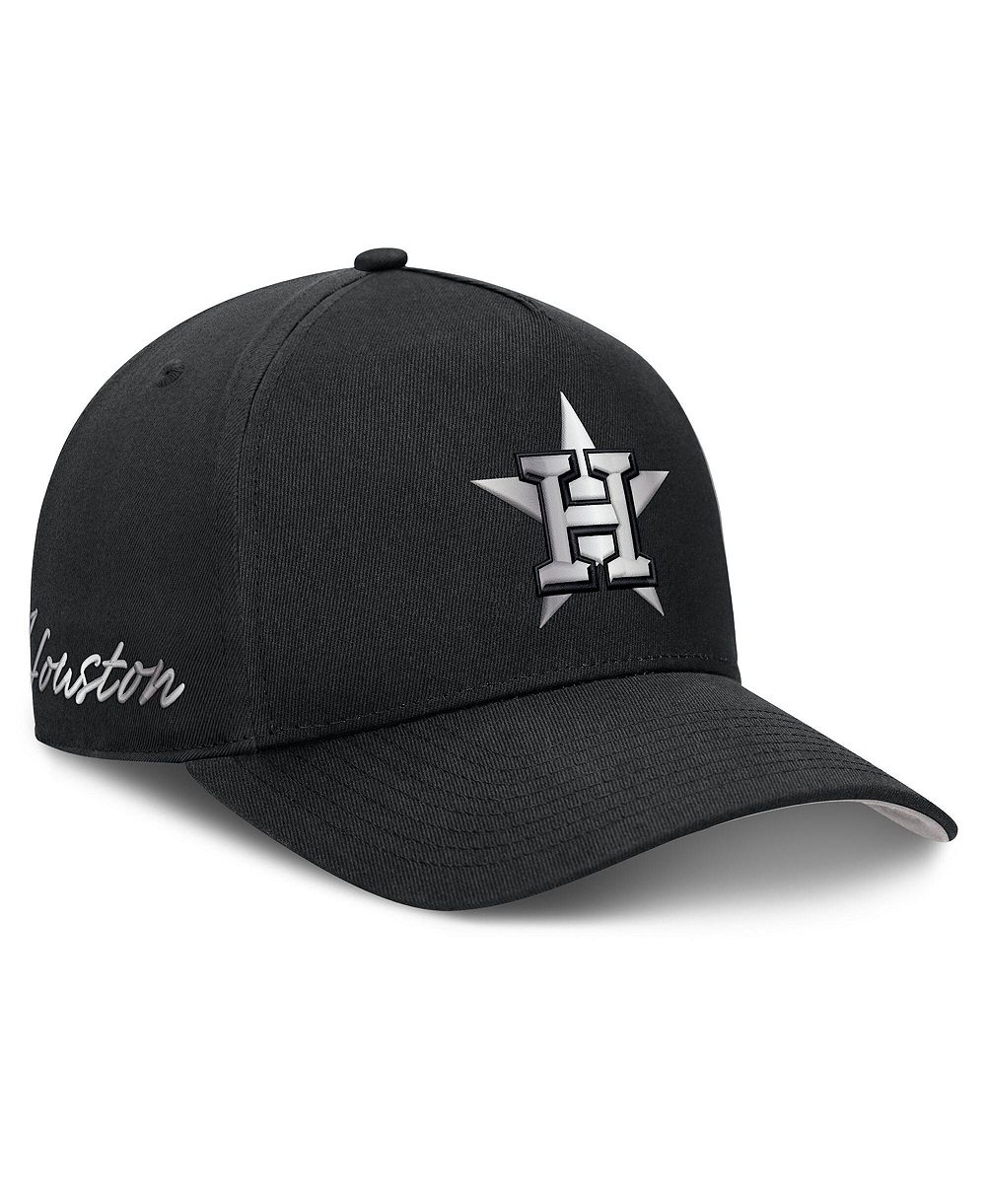 Men's Nike Black Houston Astros Rise Dri-FIT A-Frame Adjustable Hat