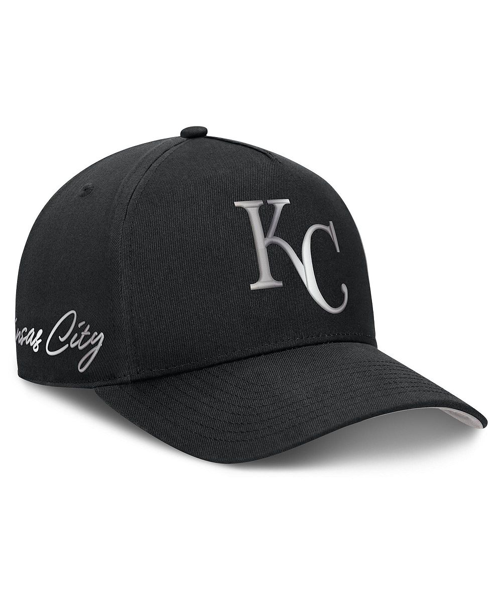 Men's Nike Black Kansas City Royals Rise Dri-FIT A-Frame Adjustable Hat