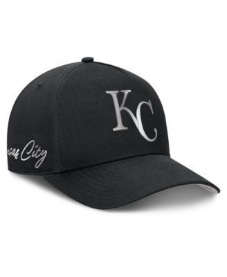Men's Nike Black Kansas City Royals Rise Dri-FIT A-Frame Adjustable Hat