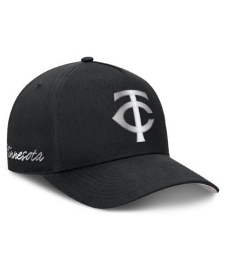 Мужская кепка Nike Black Minnesota Twins Rise Dri-FIT A-Frame Adjustable