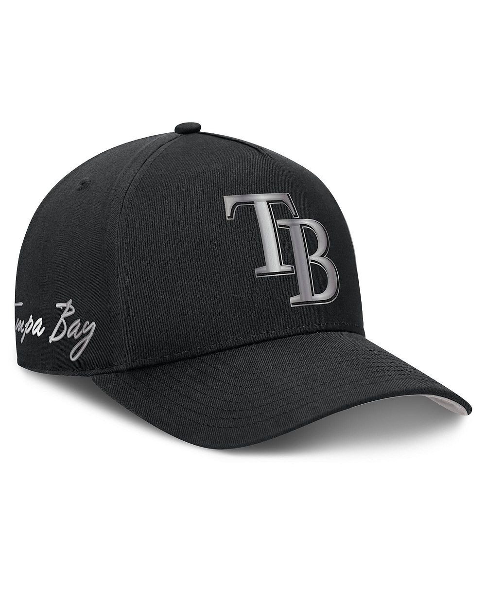 Men's Nike Black Tampa Bay Rays Rise Dri-FIT A-Frame Adjustable Hat