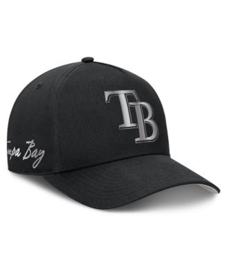 Мужская бейсболка Nike Black Tampa Bay Rays Rise Dri-FIT A-Frame Adjustable