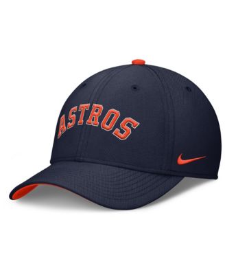 Мужская кепка Nike Navy Houston Astros Primetime Rise Dri-FIT Flex