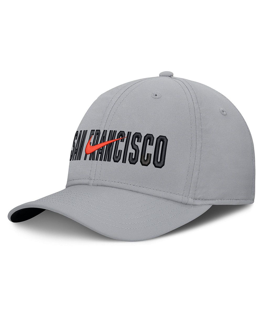 Nike Мужская регулируемая кепка Primetime Rise Gray San Francisco Giants Dri-FIT Flex