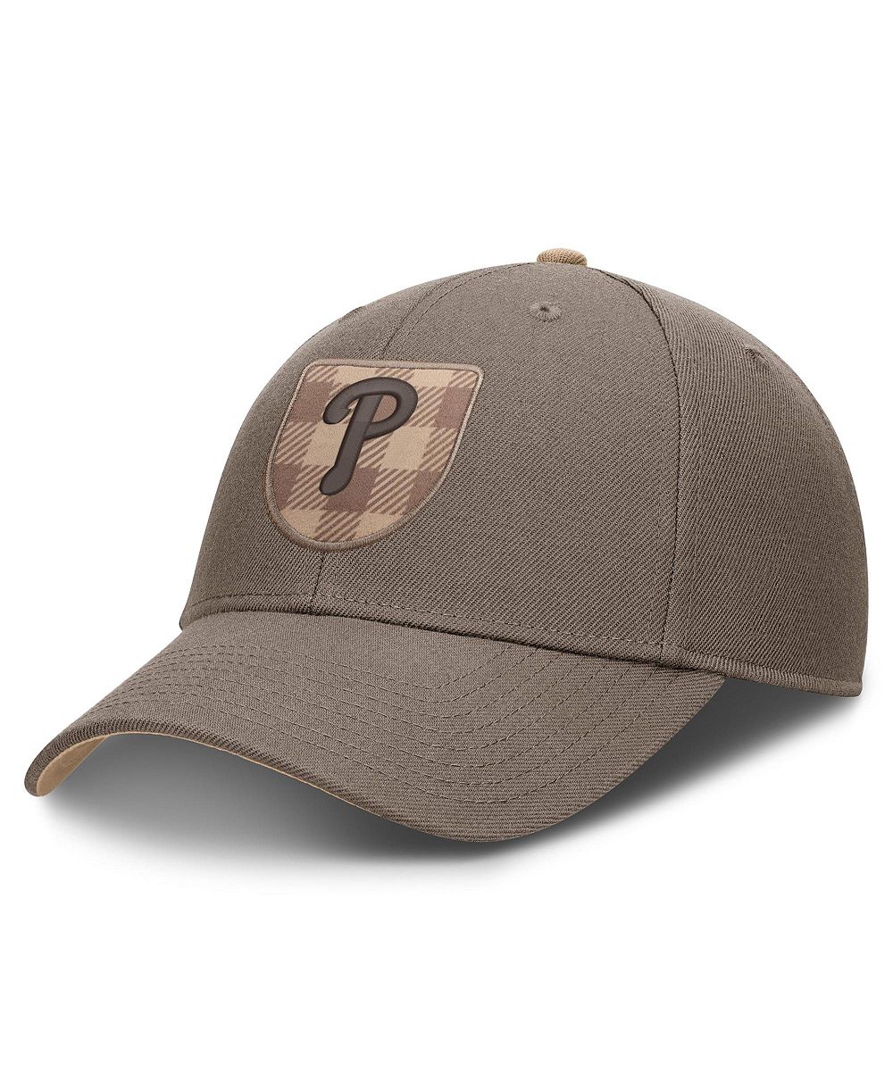 Мужская кепка Nike Philadelphia Phillies Statement Rise регулируемая коричневая