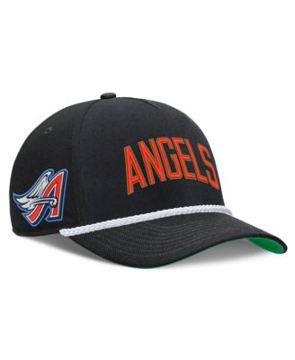 Мужская кепка Nike California Angels Cooperstown Collection Rise Adjustable Hat Black