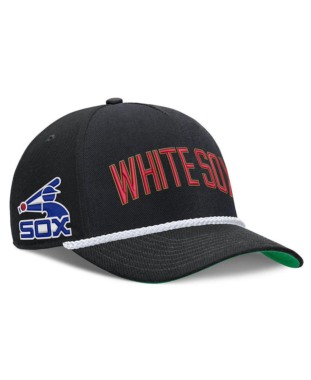 Мужская Nike Black Chicago White Sox Cooperstown Collection Rise Adjustable Hat