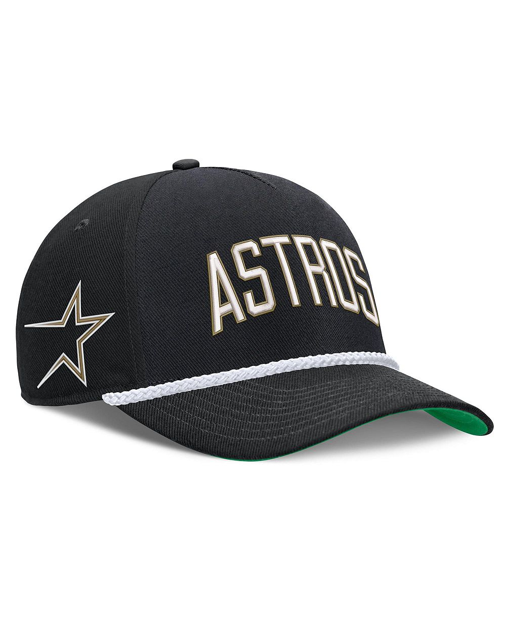 Men's Nike Black Houston Astros Cooperstown Collection Rise Adjustable Hat