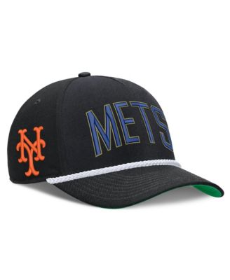 Nike Мужская регулируемая кепка Cooperstown Collection Rise Black New York Mets