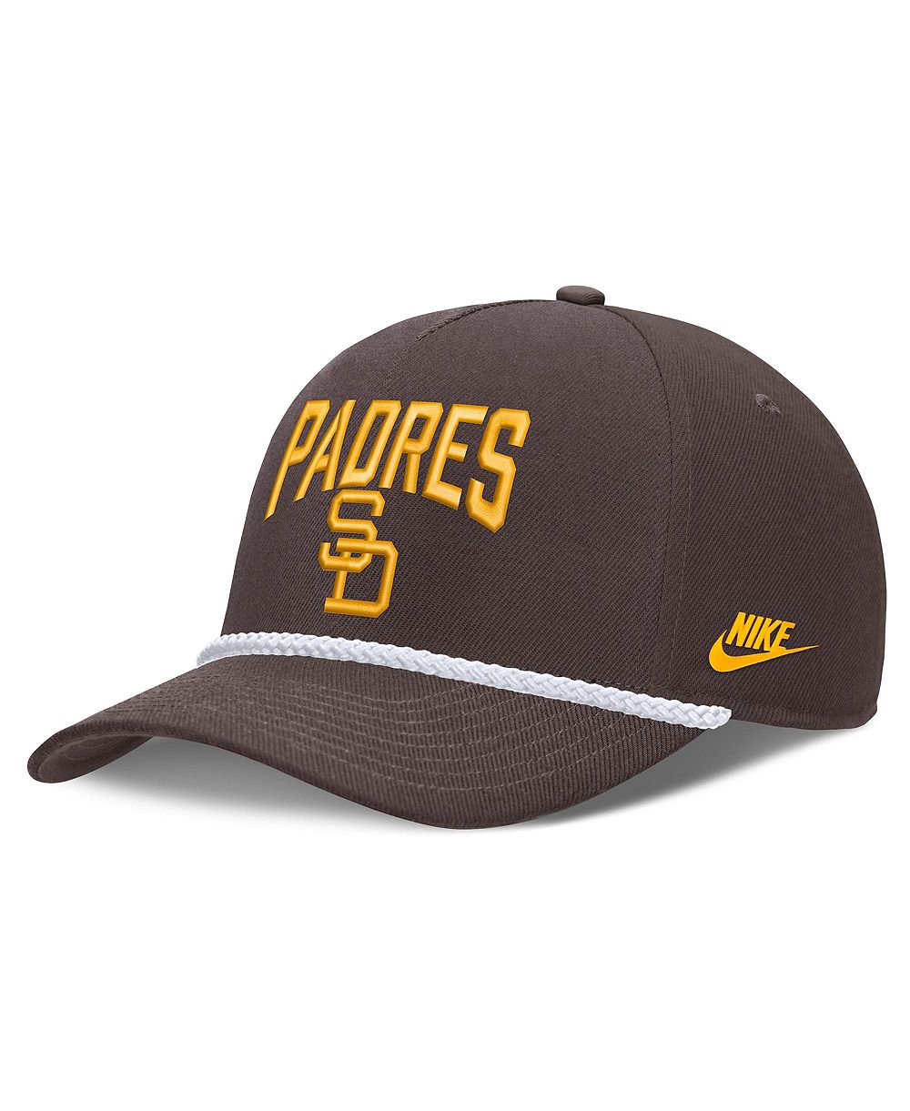Nike Мужская коричневая регулируемая кепка San Diego Padres Cooperstown Rise